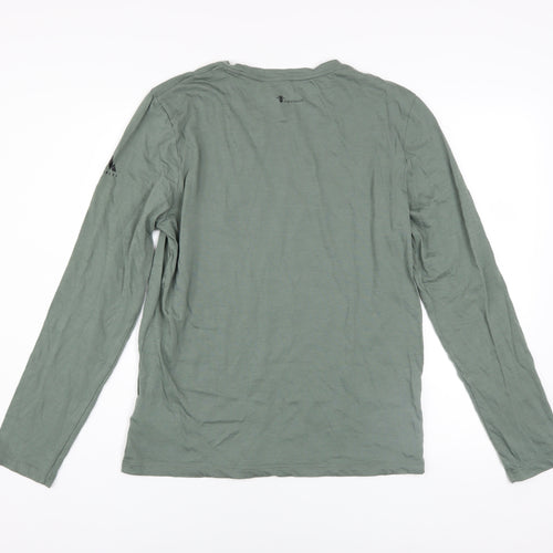 McKINLEY Men's Green Wool Blend Long Sleeve Outdoor Top M
