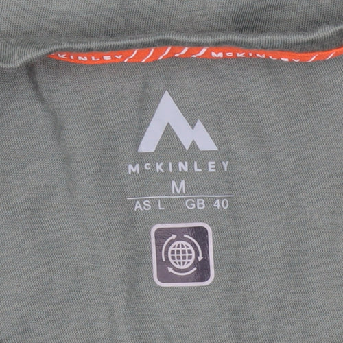 McKINLEY Men's Green Wool Blend Long Sleeve Outdoor Top M