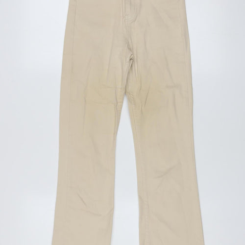 Stradivarius Women’s Beige Straight Jeans Size 4 Mid Rise