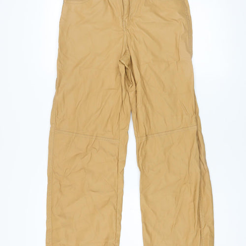 Bershka Men’s Beige Chino Trousers Size M Regular Fit Polyester