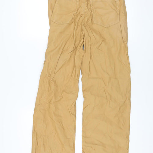 Bershka Men’s Beige Chino Trousers Size M Regular Fit Polyester