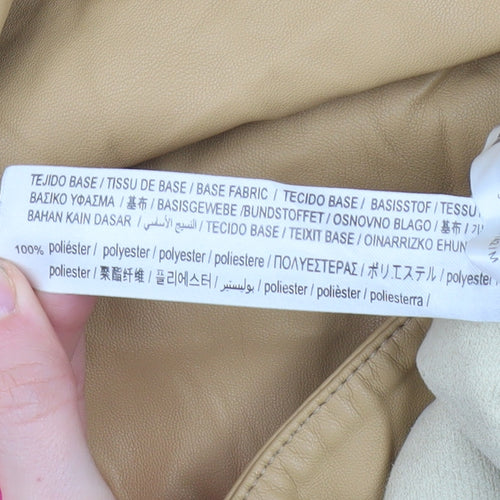 Bershka Men’s Beige Chino Trousers Size M Regular Fit Polyester