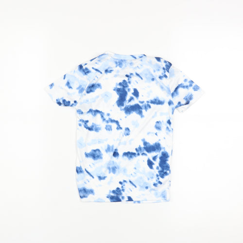 Reebok Boys Blue Tie Dye Short Sleeve Crew Neck T-Shirt 3-4 Years
