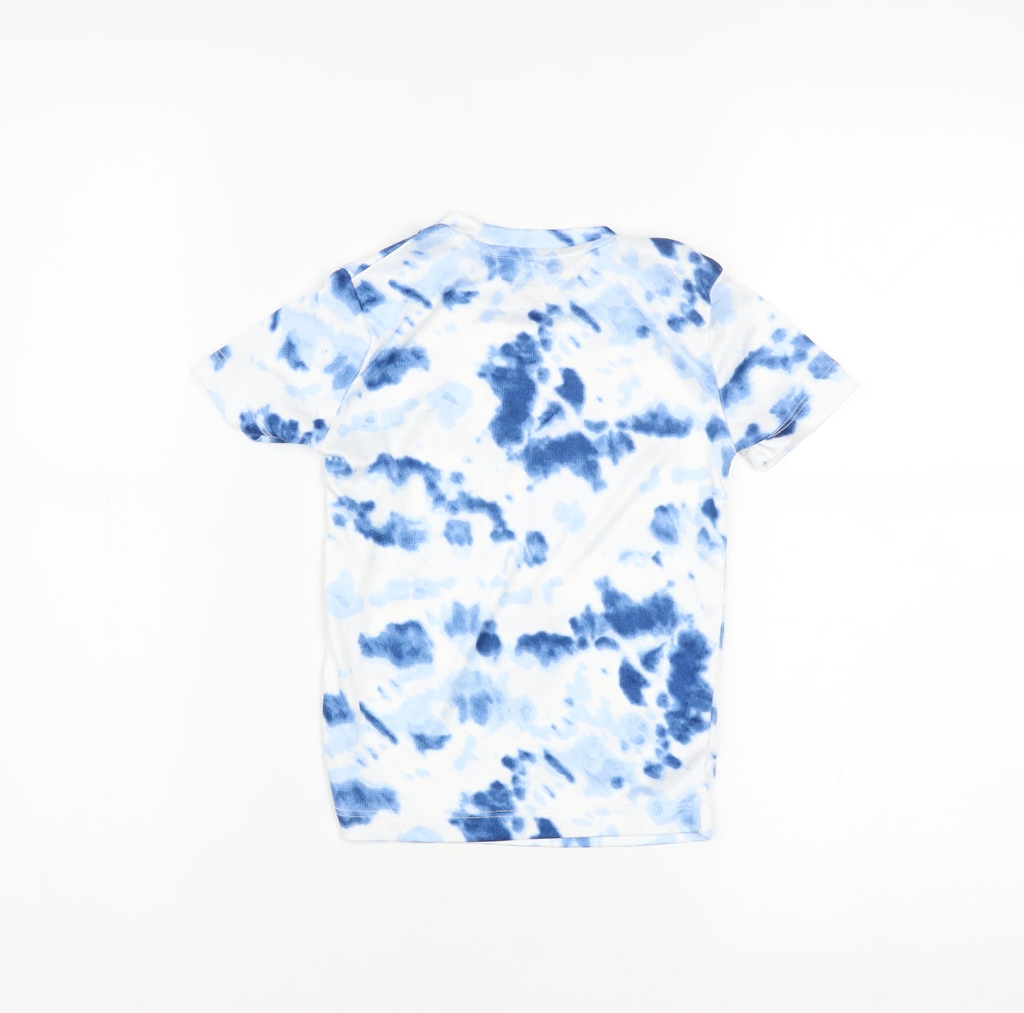 Reebok Boys Blue Tie Dye Short Sleeve Crew Neck T-Shirt 3-4 Years