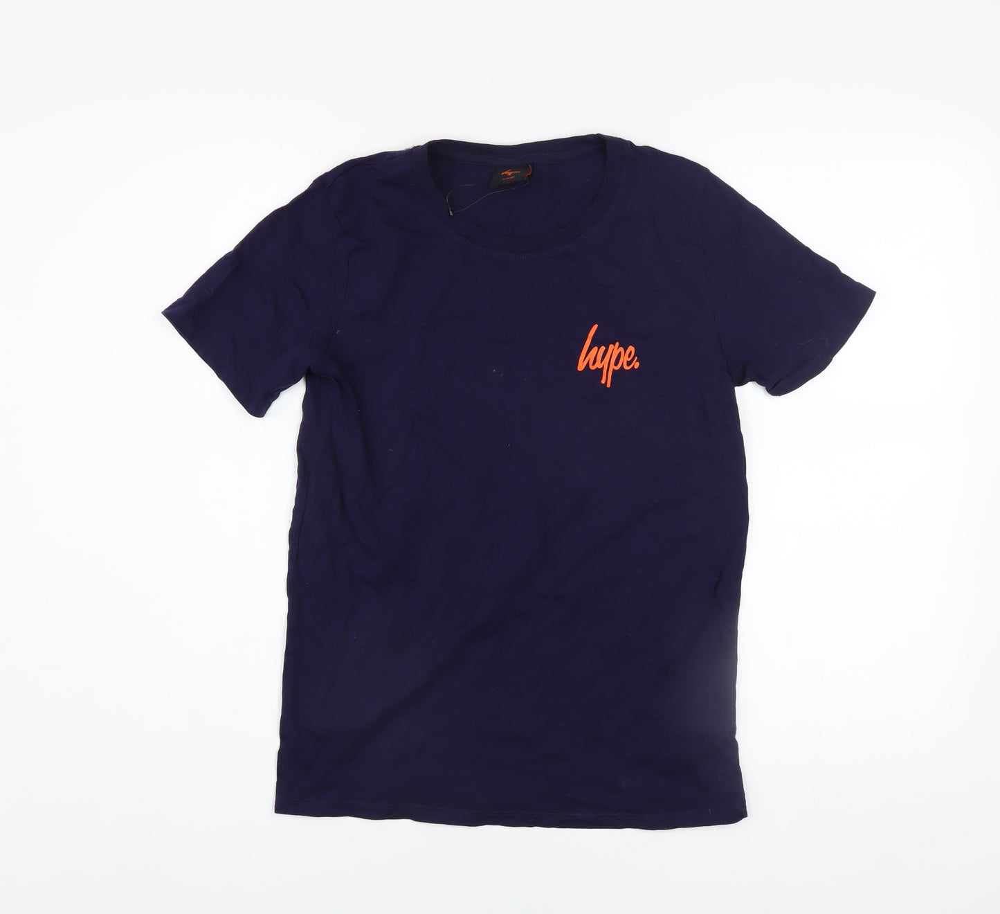 Hype Boys Blue 14 Years Basic Logo Cotton Short Sleeve T-Shirt