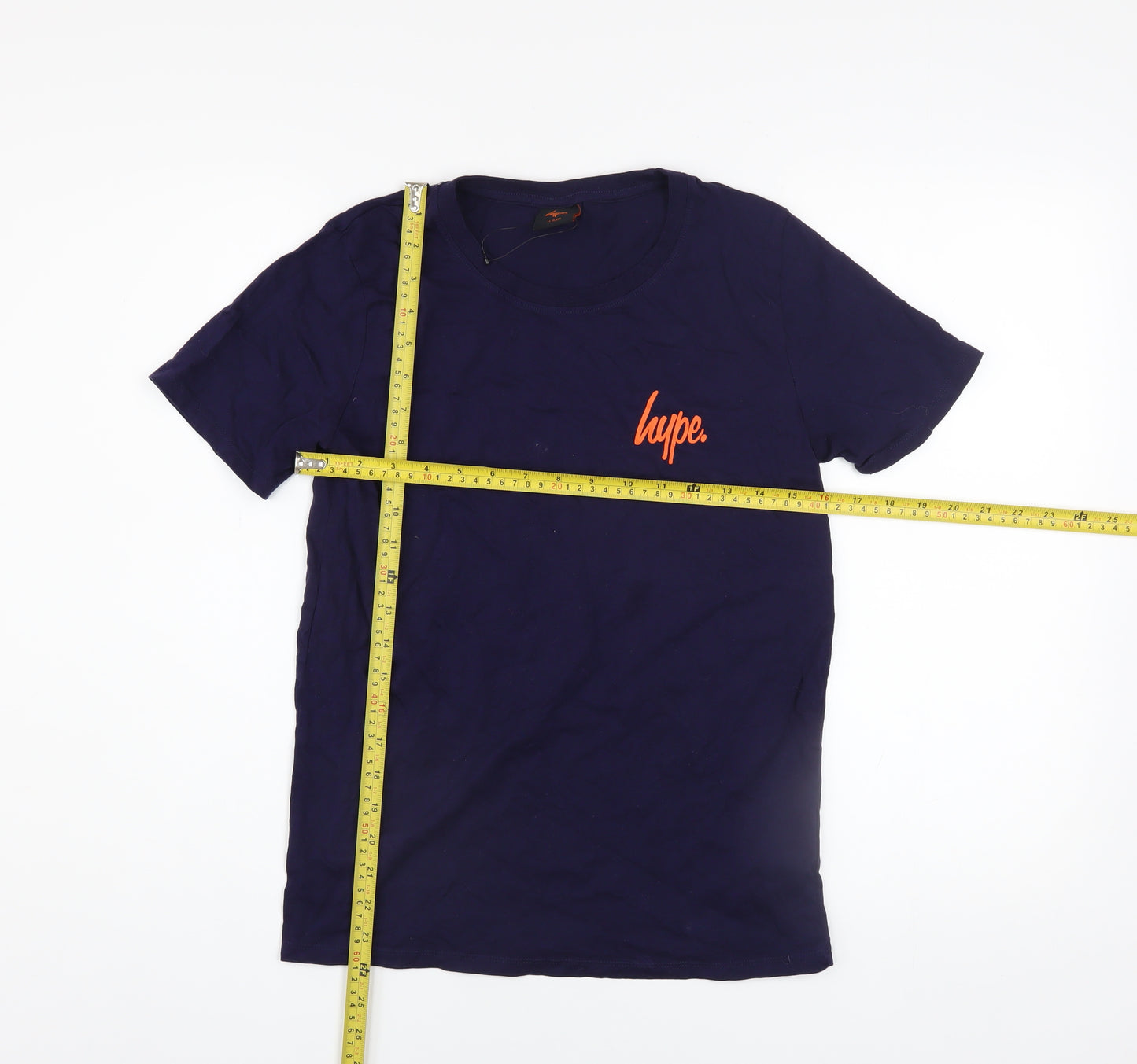 Hype Boys Blue 14 Years Basic Logo Cotton Short Sleeve T-Shirt