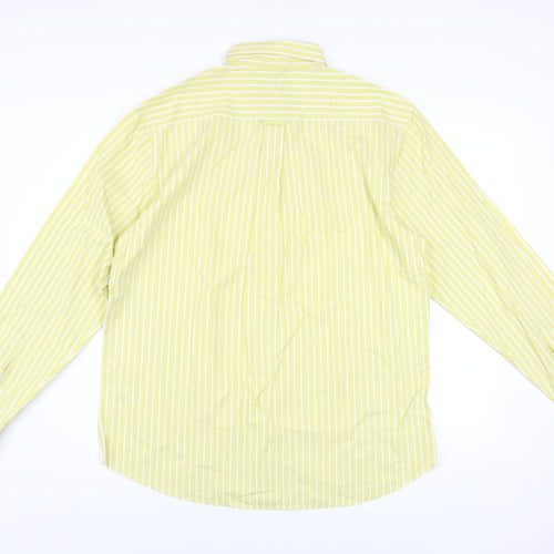U.S. Polo Assn. Men's Yellow Striped Tailored Fit Cotton XL Shirt