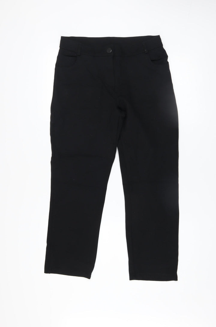 Dunnes Stores Women's Black Slim Fit Stretch Trousers Size 10