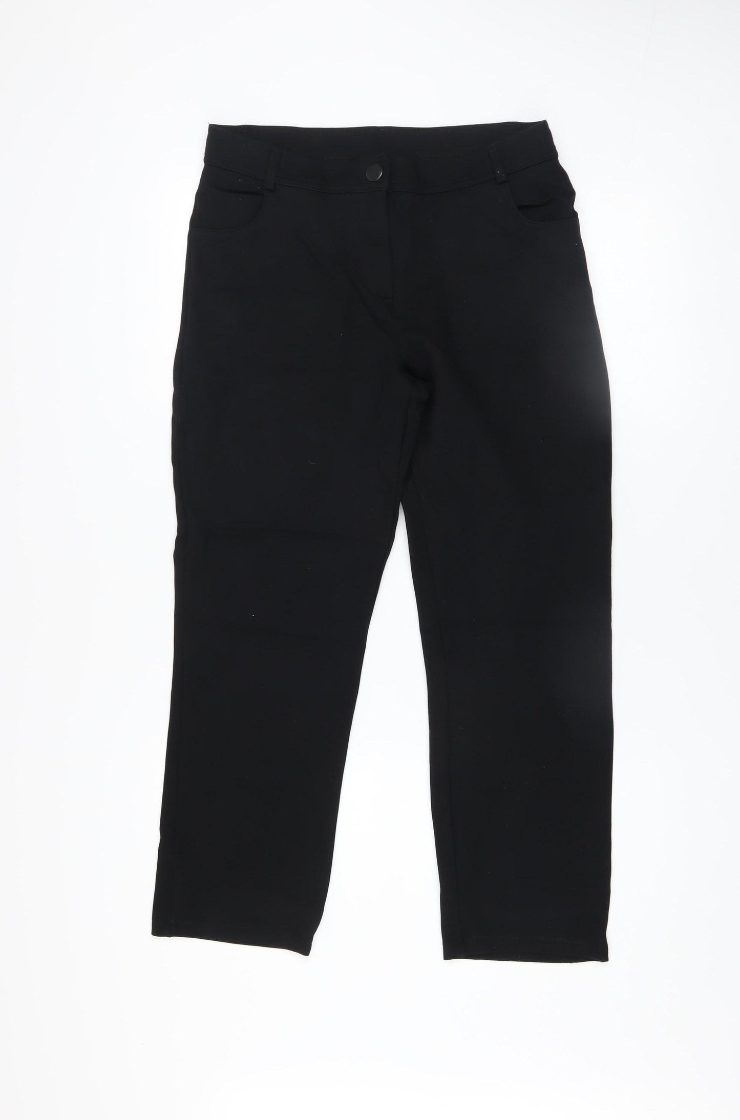 Dunnes Stores Women's Black Slim Fit Stretch Trousers Size 10