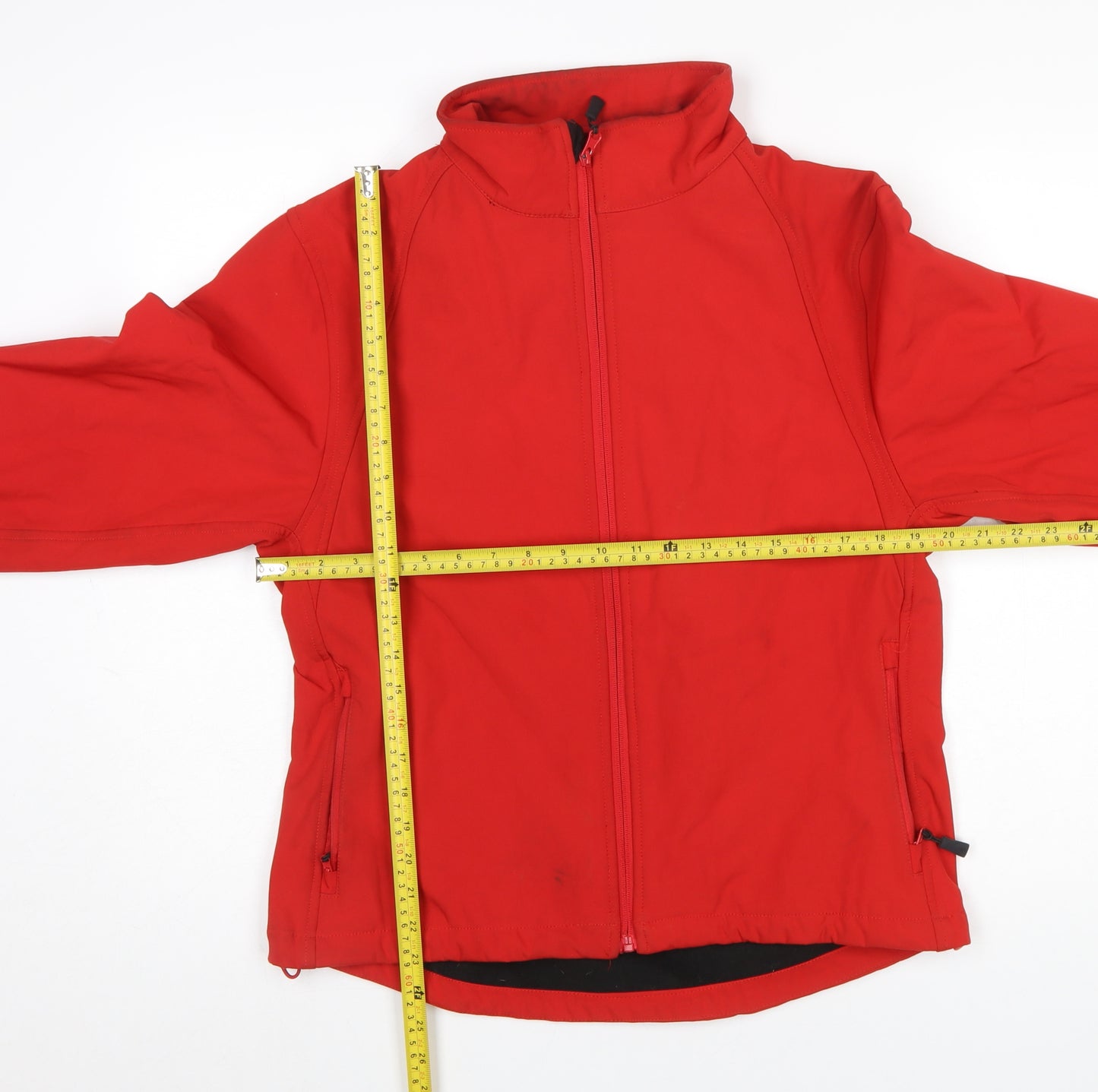 27 86 Women's Red Softshell Embroidered Horse Jacket XL