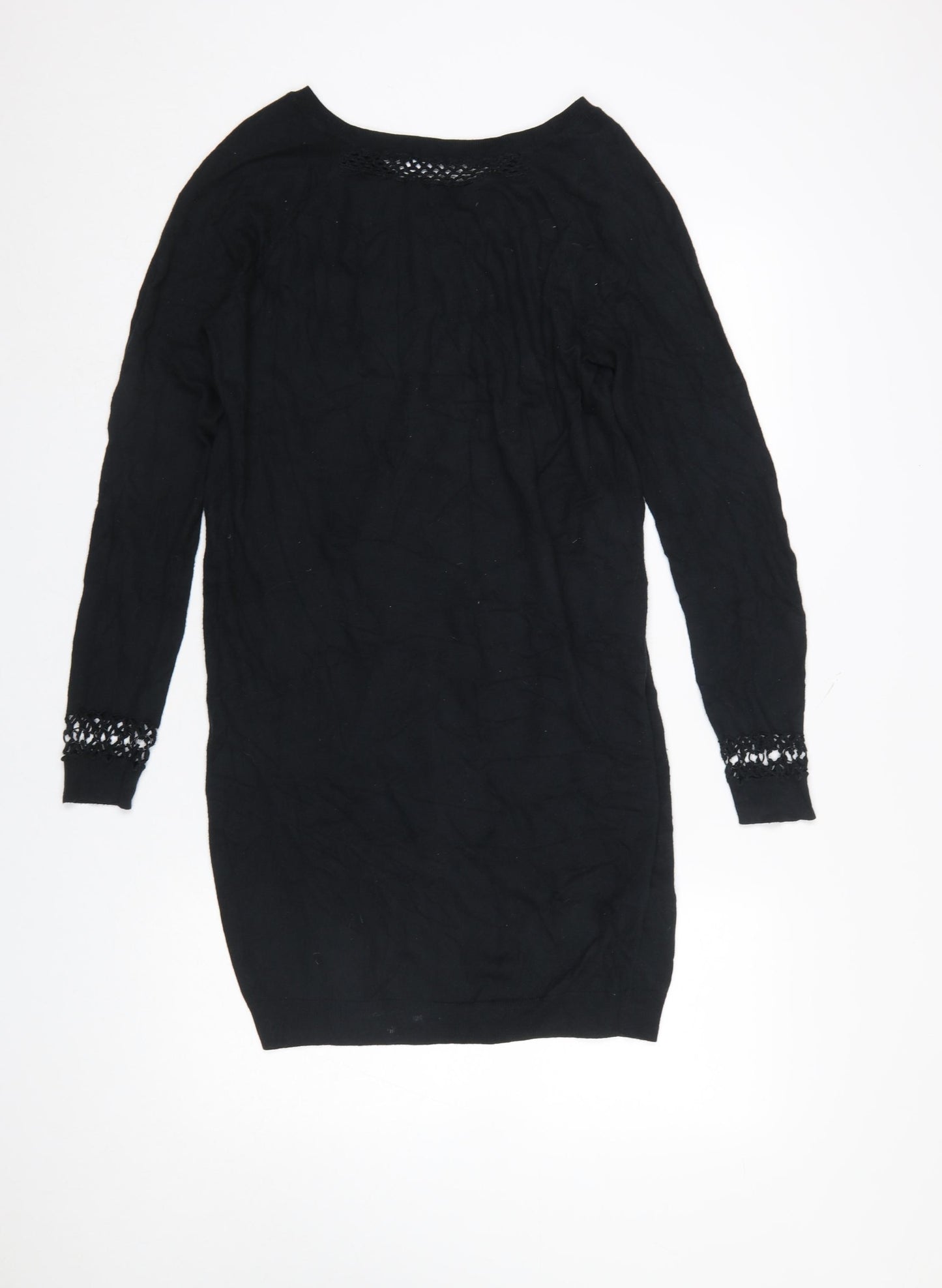 Roxy Womens Black Knit Long Sleeve Pullover Jumper Size S