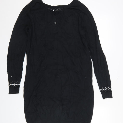 Roxy Womens Black Knit Long Sleeve Pullover Jumper Size S