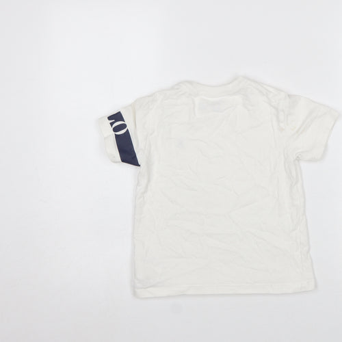 Ralph Lauren Boys White Logo Cotton Short Sleeve T-Shirt 4 Years