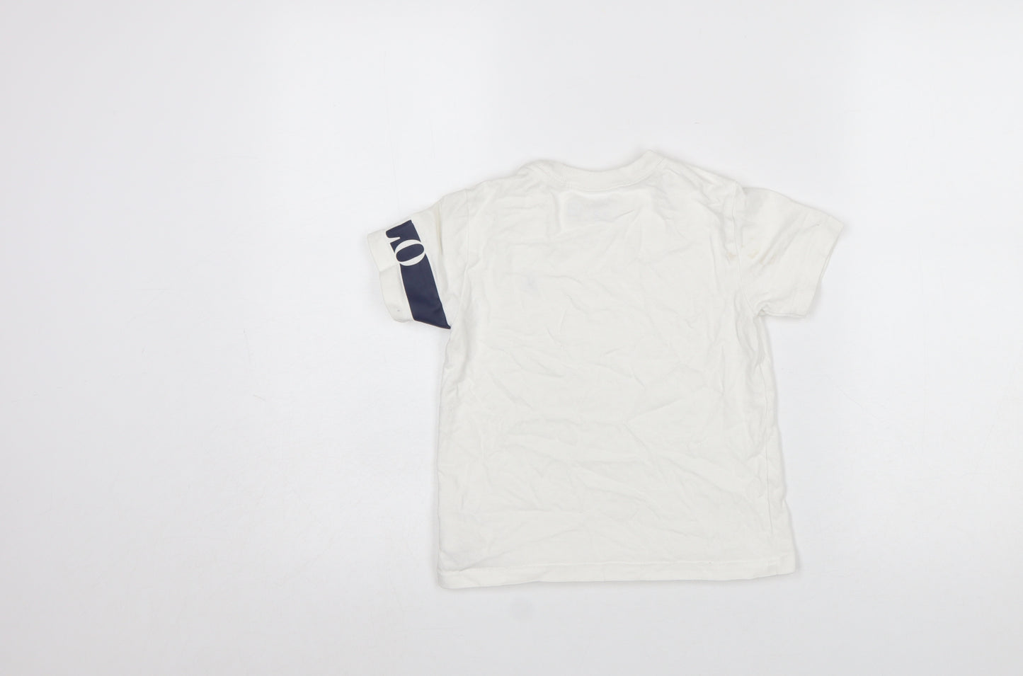 Ralph Lauren Boys White Logo Cotton Short Sleeve T-Shirt 4 Years
