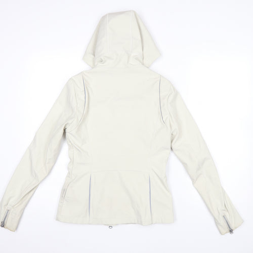 Woolrich Women’s Ivory Hooded Soft Shell Jacket Size S