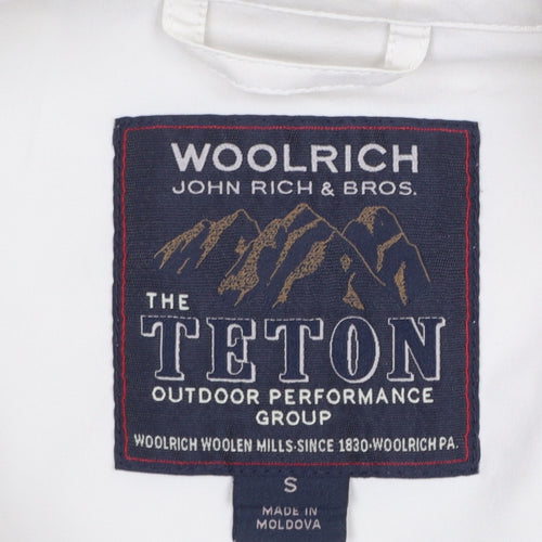 Woolrich Women’s Ivory Hooded Soft Shell Jacket Size S