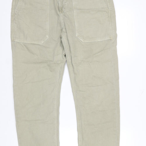 River Island Men's Beige 34x32 Regular Straight Jeans