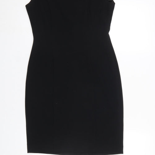 Holly Willoughby Women's Black Size 10 Sheath Knee Length Dress