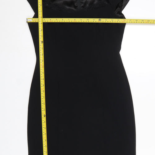 Holly Willoughby Women's Black Size 10 Sheath Knee Length Dress