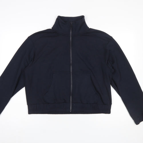F&F Active Women’s Black Full Zip Sweatshirt Size M Modal Blend