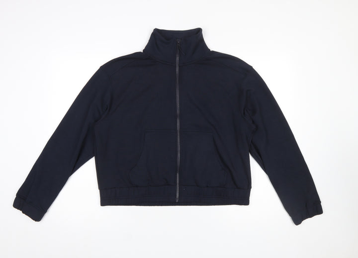 F&F Active Women’s Black Full Zip Sweatshirt Size M Modal Blend