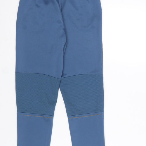 Adidas Boys Blue 9-10 Years Track Pants Recycled Polyester Activewear