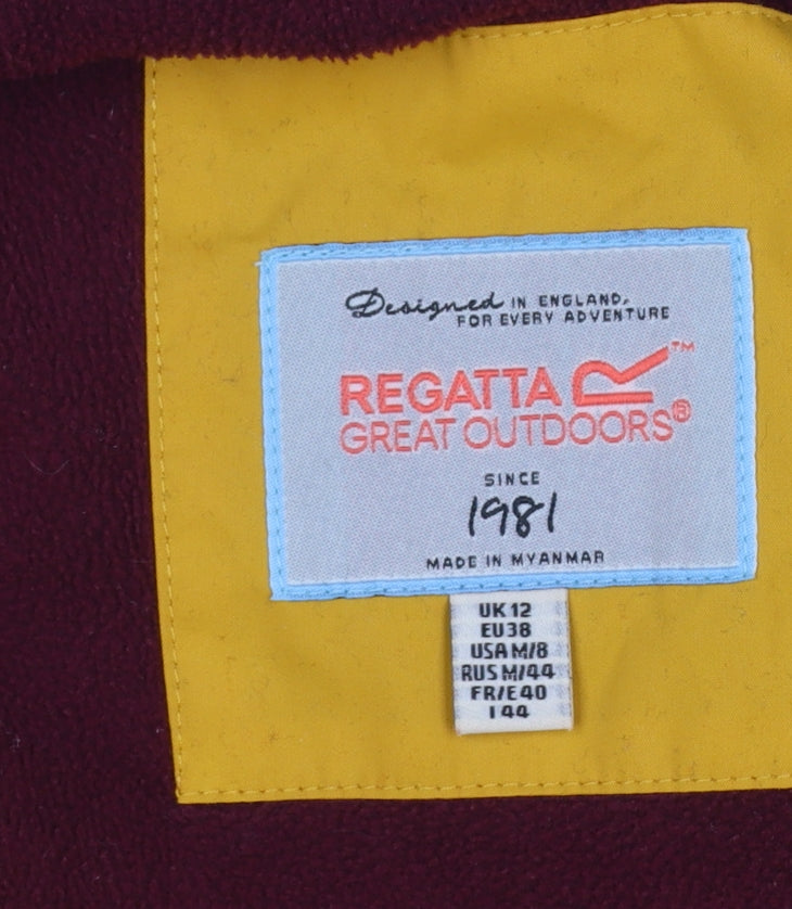 Regatta Women's Yellow Waterproof Hooded Parka Coat Size 12