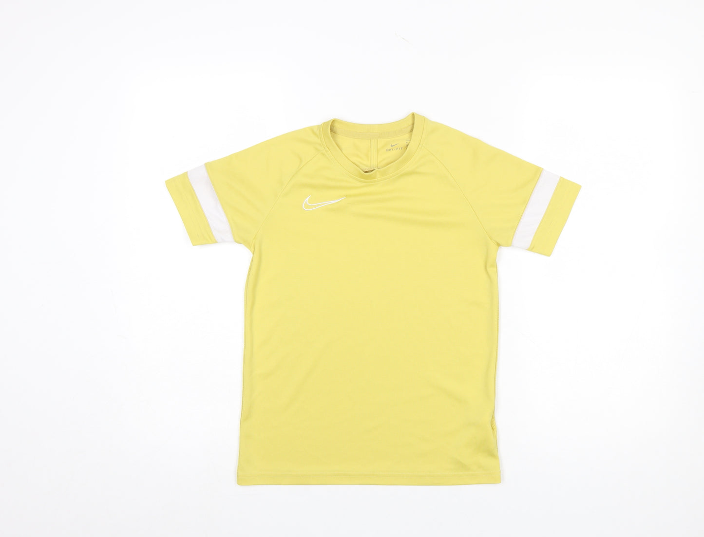 Nike Boys Yellow Dri-Fit Short Sleeve Sports T-Shirt Size 10-11 Years