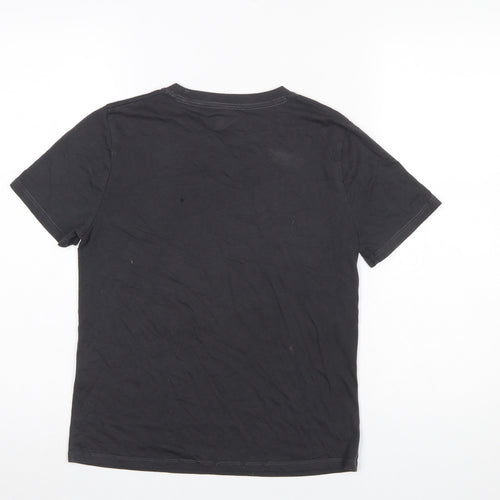 Abercrombie Kids Boys Black 9-10 Years Graphic Print Butterfly T-Shirt