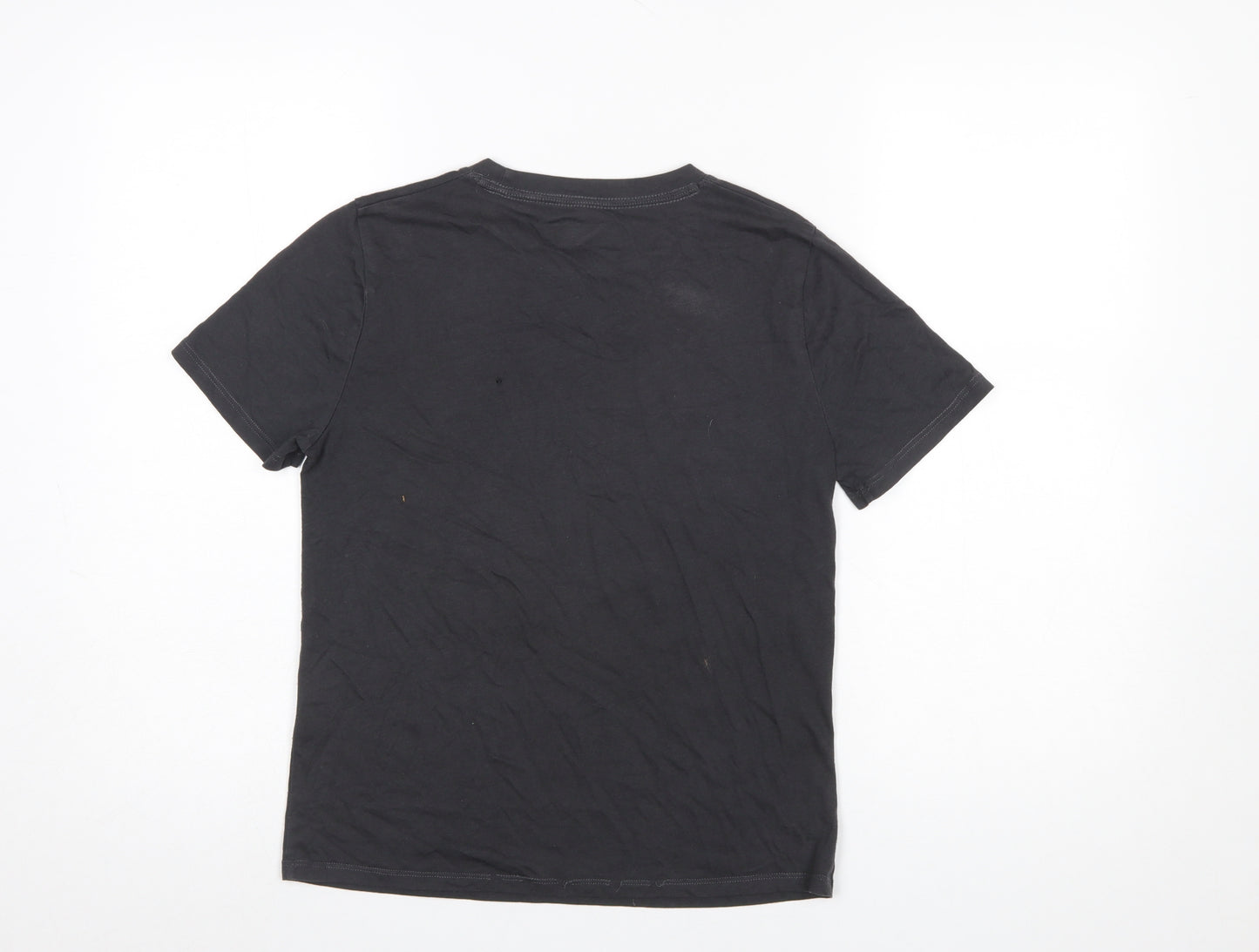Abercrombie Kids Boys Black 9-10 Years Graphic Print Butterfly T-Shirt