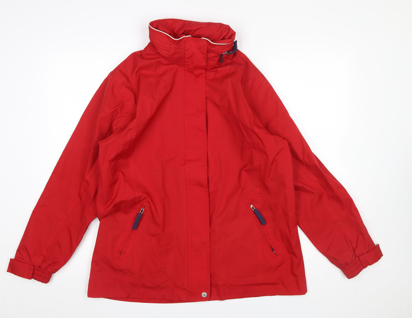 Crossfield Women's Red Windbreaker Jacket M Water Resistant Lined