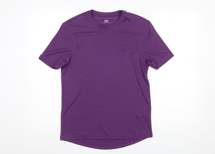 Dunnes Stores Men's Purple XS Regular Fit Short Sleeve T-Shirt