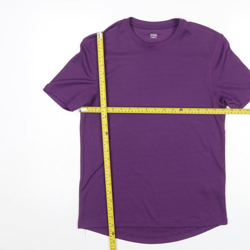 Dunnes Stores Men's Purple XS Regular Fit Short Sleeve T-Shirt