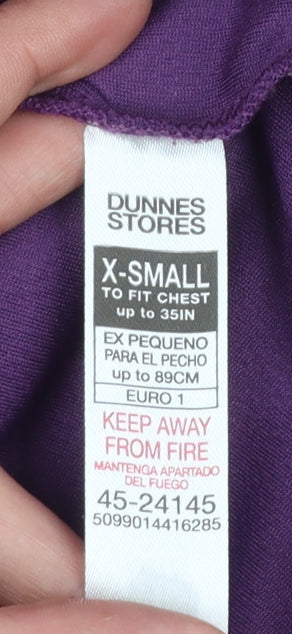 Dunnes Stores Men's Purple XS Regular Fit Short Sleeve T-Shirt