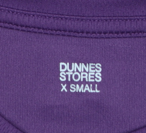 Dunnes Stores Men's Purple XS Regular Fit Short Sleeve T-Shirt