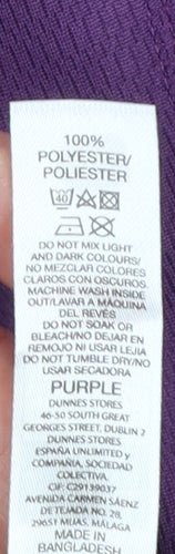 Dunnes Stores Men's Purple XS Regular Fit Short Sleeve T-Shirt