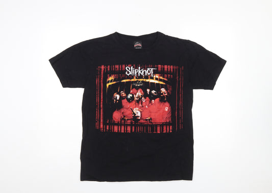 Rock Tees Women’s Black Slipknot Graphic T-Shirt Size M