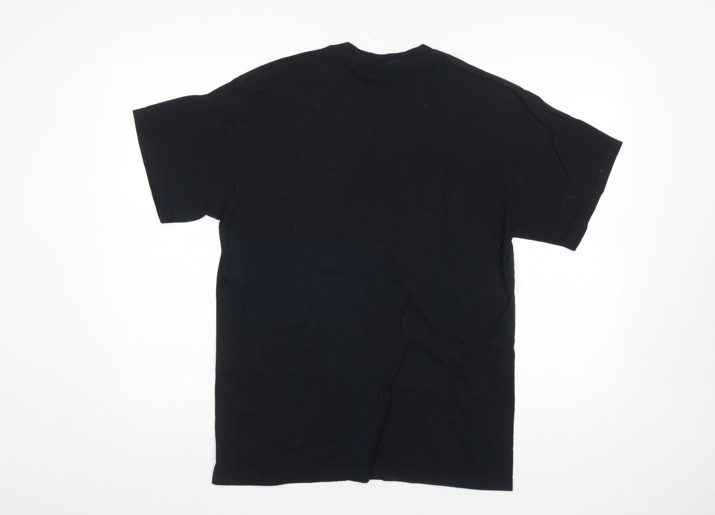 Gildan Men's Black Heavy Cotton Graphic T-Shirt Medium Funny Greek Print