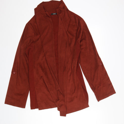 Parfois Women Brown Long Sleeve Open Cardigan Size 12