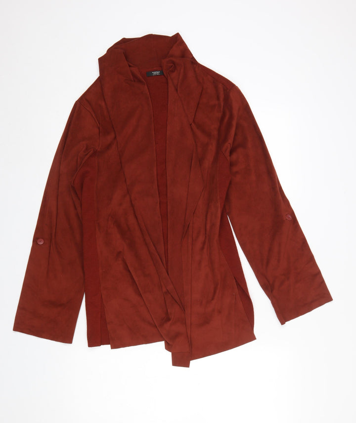 Parfois Women Brown Long Sleeve Open Cardigan Size 12