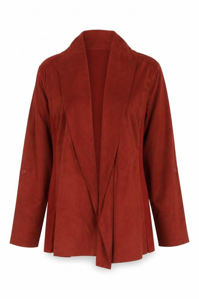 Front view of Parfois Women Brown Long Sleeve Open Cardigan, size 12