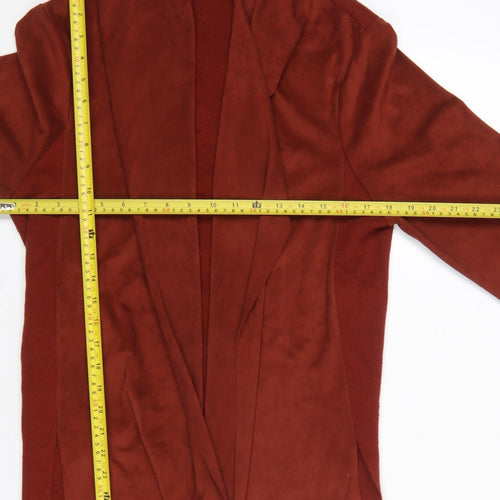 Parfois Women Brown Long Sleeve Open Cardigan Size 12