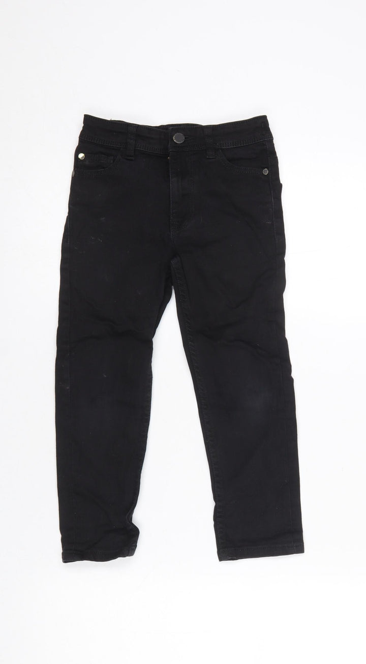 Next Boys Black Skinny Jeans Age 5 Years Cotton Stretch Denim