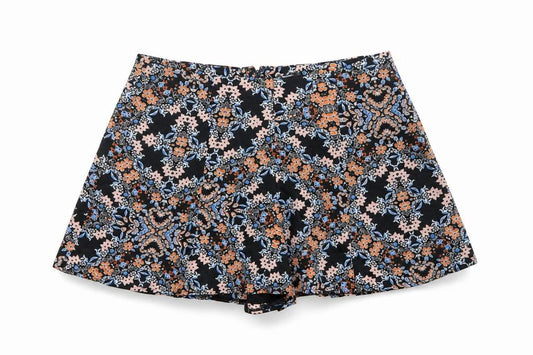 Miss Selfridge Womens Multicoloured Floral Culotte Shorts Size 14