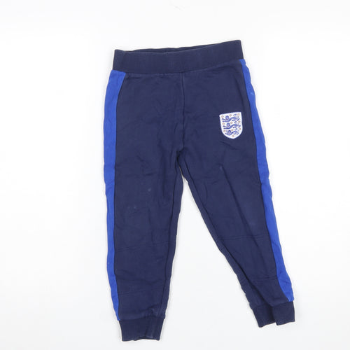 England Boys Blue Jogger Trousers 6-7 Years Football Sportswear