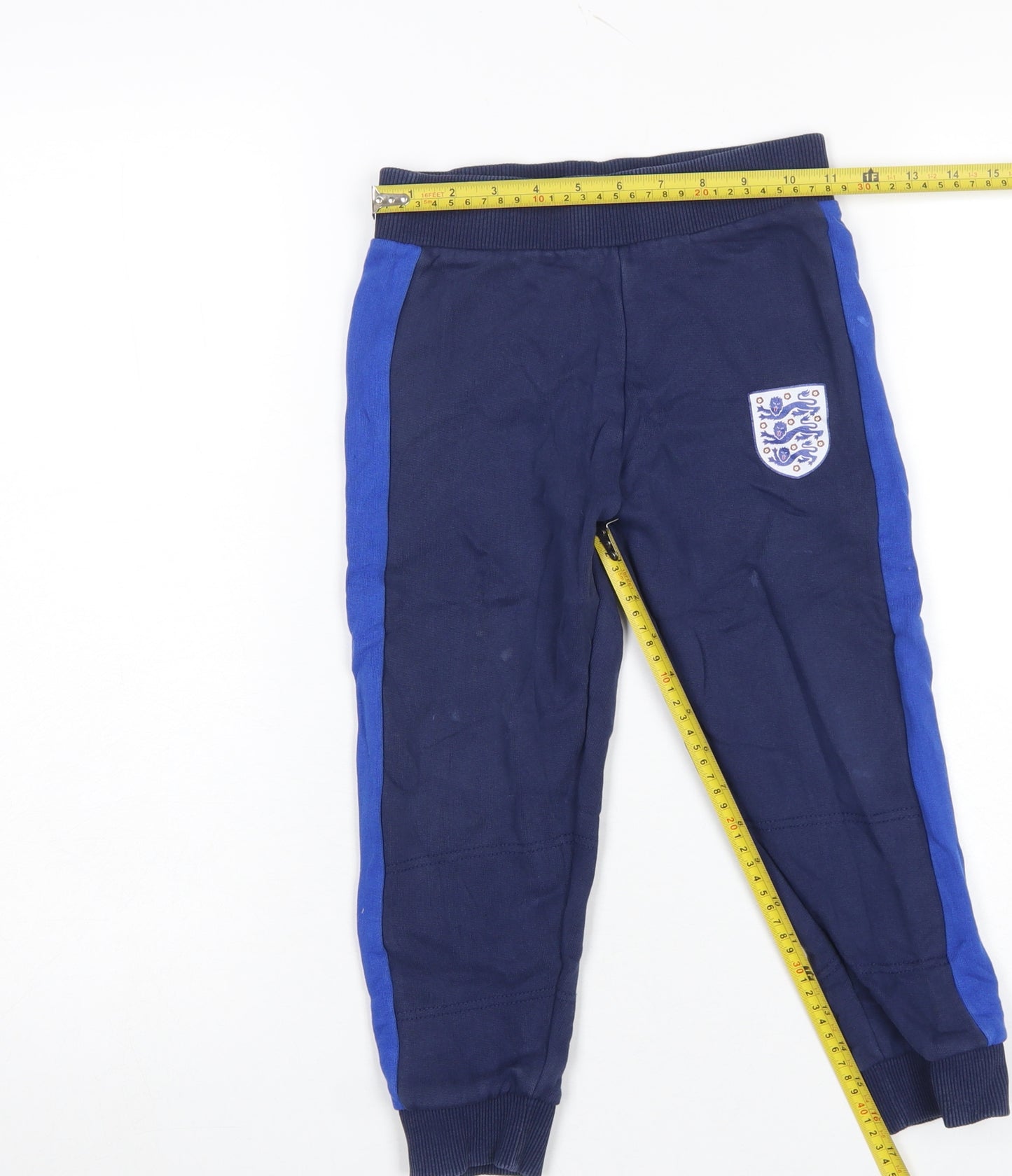 England Boys Blue Jogger Trousers 6-7 Years Football Sportswear