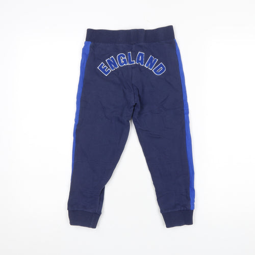 England Boys Blue Jogger Trousers 6-7 Years Football Sportswear