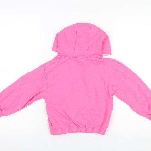 Disney Girls Pink Minnie Mouse Pullover Hoodie 5-6 Years