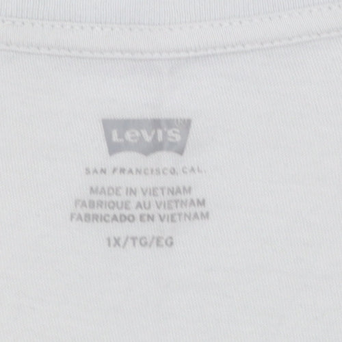 Levi's Womens White 2XL Classic Logo Cotton T-Shirt