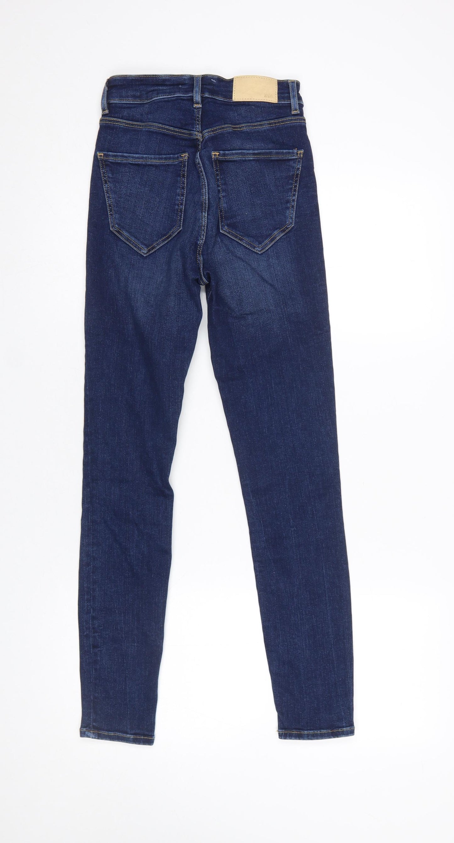 Zara Women’s Blue Skinny High-Rise Denim Jeans Size 6